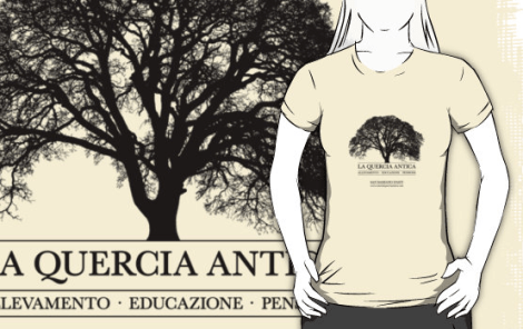 Maglietta con logo nero