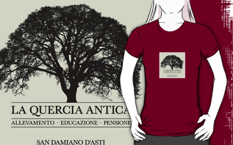 Maglietta con logo colorato